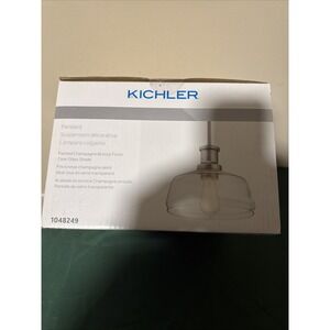 Kichler 1048249   Pendant Light  / Ceiling Light. Bronze Finish with Clear Glass